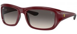 Gafas de Sol - Ray-Ban® - Ray-Ban® RB4405M - F68111  DARK RED ON BLACK // GREY GRADIENT