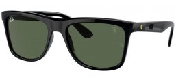 Gafas de Sol - Ray-Ban® - Ray-Ban® RB4413M - F68371  BLACK // DARK GREEN