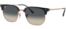 Gafas de Sol - Ray-Ban® - Ray-Ban® RB4416 NEW CLUBMASTER - 672071 DARK GREY ON ROSE GOLD // GREY GRADIENT