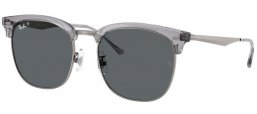 Gafas de Sol - Ray-Ban® - Ray-Ban® RB4418D - 679281  TRANSPARENT GREY ON GUNMETAL // DARK GREY POLARIZED