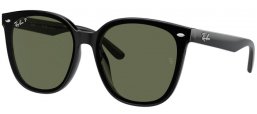 Gafas de Sol - Ray-Ban® - Ray-Ban® RB4423D - 601/9A BLACK // DARK GREEN POLARIZED