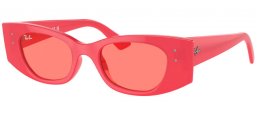 Gafas de Sol - Ray-Ban® - Ray-Ban® RB4427 KAT - 676084  RED CHERRY // PINK