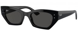 Gafas de Sol - Ray-Ban® - Ray-Ban® RB4430 ZENA - 667787  BLACK // DARK GREY