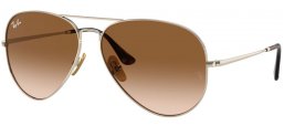 Gafas de Sol - Ray-Ban® - Ray-Ban® RB8089 AVIATOR TITANIUM - 926551  GOLD // BROWN GRADIENT