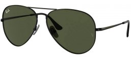 Gafas de Sol - Ray-Ban® - Ray-Ban® RB8089 AVIATOR TITANIUM - 926731  BLACK // GREEN