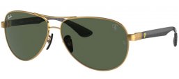 Gafas de Sol - Ray-Ban® - Ray-Ban® RB8331M - F00871  GOLD // DARK GREEN