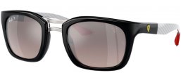 Gafas de Sol - Ray-Ban® - Ray-Ban® RB8362M - F6965J  BLACK // GREY GRADIENT MIRROR SILVER POLARIZED