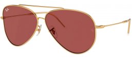 Gafas de Sol - Ray-Ban® - Ray-Ban® RBR0101S AVIATOR REVERSE - 001/69  GOLD // DARK VIOLET