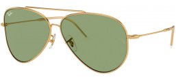 Gafas de Sol - Ray-Ban® - Ray-Ban® RBR0101S AVIATOR REVERSE - 001/82 GOLD // GREEN