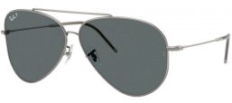 Gafas de Sol - Ray-Ban® - Ray-Ban® RBR0101S AVIATOR REVERSE - 004/81 GUNMETAL // DARK GREY POLARIZED