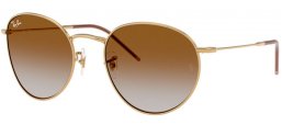 Gafas de Sol - Ray-Ban® - Ray-Ban® RBR0103S ROUND REVERSE - 001/CB ARISTA GOLD // BROWN GRADIENT TRANSPARENT