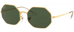 Sunglasses - Ray-Ban® - Ray-Ban® RB1972 OCTAGON - 919631 LEGEND GOLD // GREEN