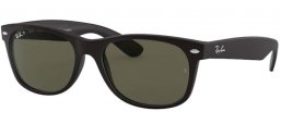 Gafas de Sol - Ray-Ban® - Ray-Ban® RB2132 NEW WAYFARER - 622/58 RUBBER BLACK // G-15 GREEN POLARIZED