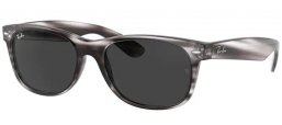 Gafas de Sol - Ray-Ban® - Ray-Ban® RB2132 NEW WAYFARER - 6430B1 STRIPED GREY HAVANA // DARK GREY