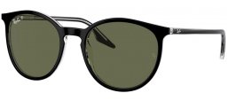 Gafas de Sol - Ray-Ban® - Ray-Ban® RB2204 - 919/58  BLACK ON TRANSPARENT // GREEN POLARIZED