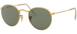 Gafas de Sol - Ray-Ban® - Ray-Ban® RB3447 ROUND METAL - 001/58 GOLD // GREEN POLARIZED