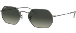 Lunettes de soleil - Ray-Ban® - Ray-Ban® RB3556N OCTAGONAL - 004/71 GUNMETAL // DARK GREY GRADIENT