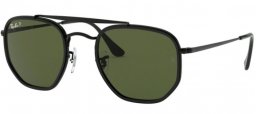 Gafas de Sol - Ray-Ban® - Ray-Ban® RB3648M MARSHAL II - 002/58 BLACK // GREEN POLARIZED