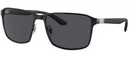 Gafas de Sol - Ray-Ban® - Ray-Ban® RB3721 - 186/87  MATTE BLACK ON BLACK // DARK GREY