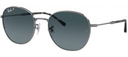 Sunglasses - Ray-Ban® - Ray-Ban® RB3809 - 004/S3  GUNMETAL // BLUE GRADIENT POLARIZED