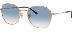 Sunglasses - Ray-Ban® - Ray-Ban® RB3809 - 92623F ROSE GOLD // BLUE GRADIENT