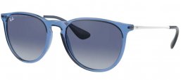 Gafas de Sol - Ray-Ban® - Ray-Ban® RB4171 ERIKA - 65154L TRANSPARENT BLUE // LIGHT GREY GRADIENT DARK BLUE