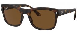 Sunglasses - Ray-Ban® - Ray-Ban® RB4428 - 894/57  MATTE HAVANA // BROWN POLARIZED