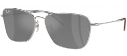 Gafas de Sol - Ray-Ban® - Ray-Ban® RBR0102S CARAVAN REVERSE - 003/GS SILVER // GREY MIRROR SILVER