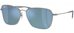 Gafas de Sol - Ray-Ban® - Ray-Ban® RBR0102S CARAVAN REVERSE - 004/GA GUNMETAL // BLUE MIRROR SILVER