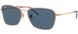 Gafas de Sol - Ray-Ban® - Ray-Ban® RBR0102S CARAVAN REVERSE - 92023A  ROSE GOLD // BLUE