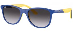 Gafas Junior - Ray-Ban® Junior Collection - RJ9077S - 71328G  BLUE ON YELLOW // GREY GRADIENT