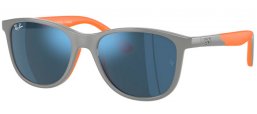 Gafas Junior - Ray-Ban® Junior Collection - RJ9077S - 713355  GREY ON ORANGE //  BLUE MIRROR