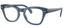 Monturas - Ray-Ban® - RX0707V - 8200 DARK BLUE TRANSPARENT