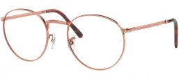 Monturas - Ray-Ban® - RX3637V NEW ROUND - 3094 ROSE GOLD