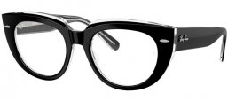 Monturas - Ray-Ban® - RX5586 DOREEN - 2034  BLACK ON TRANSPARENT