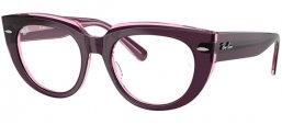 Monturas - Ray-Ban® - RX5586 DOREEN - 8364  VIOLET ON TRANSPARENT PINK