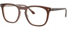 Monturas - Ray-Ban® - RX2210V - 8365 BROWN ON TRANSPARENT LIGHT BROWN