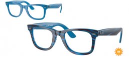 Monturas - Ray-Ban® - RX4340V - 8384 PHOTOCHROMATIC STRIPED BLUE