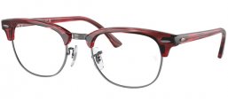 Monturas - Ray-Ban® - RX5154 CLUBMASTER - 8376  STRIPED RED ON GUNMETAL