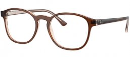 Monturas - Ray-Ban® - RX5417 - 8365  BROWN ON TRANSPARENT LIGHT BROWN