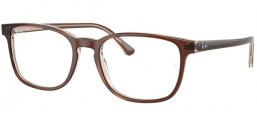 Monturas - Ray-Ban® - RX5418 - 8365 BROWN ON TRANSPARENT LIGHT BROWN