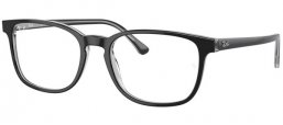 Monturas - Ray-Ban® - RX5418 - 8367 DARK GREY ON TRANSPARENT GREY