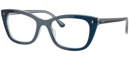 Monturas - Ray-Ban® - RX5433 - 8324 BLUE ON TRANSPARENT BLUE