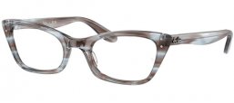 Lunettes de vue - Ray-Ban® - RX5499 LADY BURBANK - 8361 STRIPED BLUE