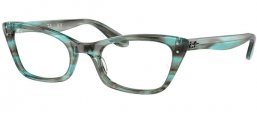 Monturas - Ray-Ban® - RX5499 LADY BURBANK - 8362 STRIPED GREEN