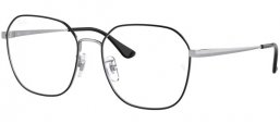 Monturas - Ray-Ban® - RX6490D - 2983  BLACK ON SILVER