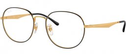 Monturas - Ray-Ban® - RX6517D - 2991  BLACK ON GOLD