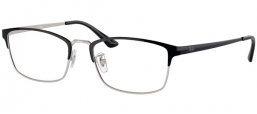 Monturas - Ray-Ban® - RX8772D - 1235  BLACK ON SILVER