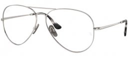 Monturas - Ray-Ban® - RX8789 AVIATOR TITANIUM - 1002 SILVER