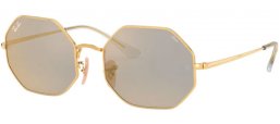 Sunglasses - Ray-Ban® - Ray-Ban® RB1972 OCTAGON - 001/B3 SHINY GOLD // PHOTOCROMIC DARK GREY MIRROR GOLD